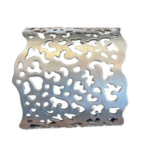 Matte silver cuff bracelet